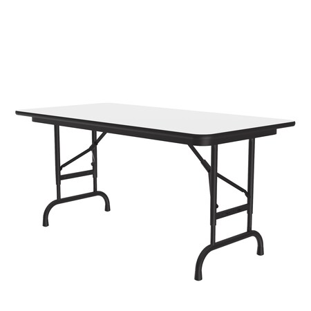 Correll CFA Adjustable HPL Folding Tables 24x48 White CFA2448PX-36